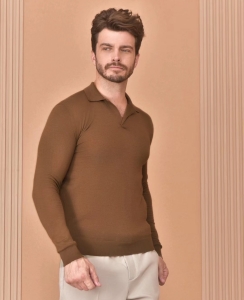 loro piana buttonless polo-shirt